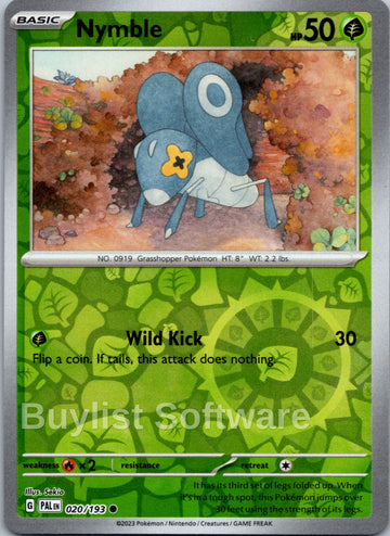 Nymble [020/193] [Paldea Evolved] Reverse Holofoil