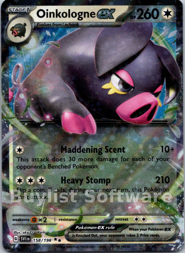 Oinkologne ex [158/198] [Scarlet & Violet Base Set] Holofoil