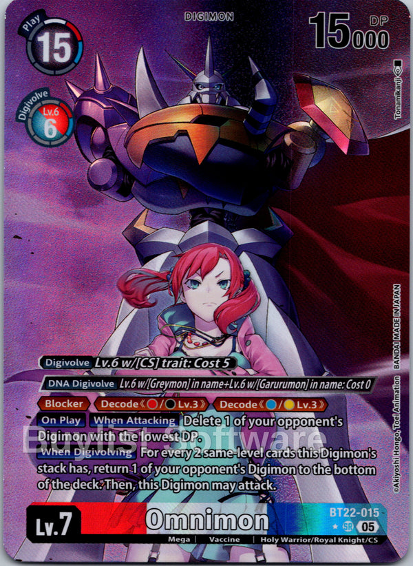 Omnimon (Alternate Art) [BT22-015] [Cyber Eden] Foil