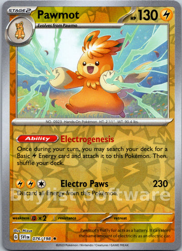 Pawmot [076/198] [Scarlet & Violet Base Set] Reverse Holofoil