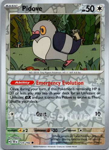 Pidove [133/162] [Temporal Forces] Reverse Holofoil