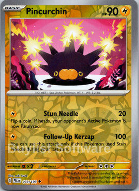 Pincurchin [073/193] [Paldea Evolved] Reverse Holofoil