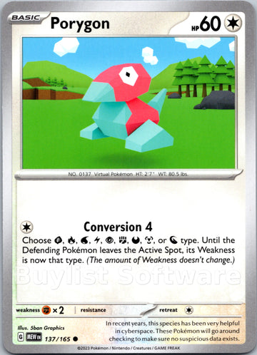 Porygon [137/165] [Scarlet & Violet 151]