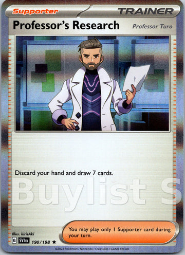 Professor's Research [190/198] [Scarlet & Violet Base Set] Holofoil