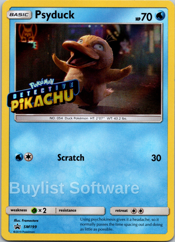 Psyduck (Detective Pikachu Stamped) [SM199] [Sun & Moon Promos] Holofoil