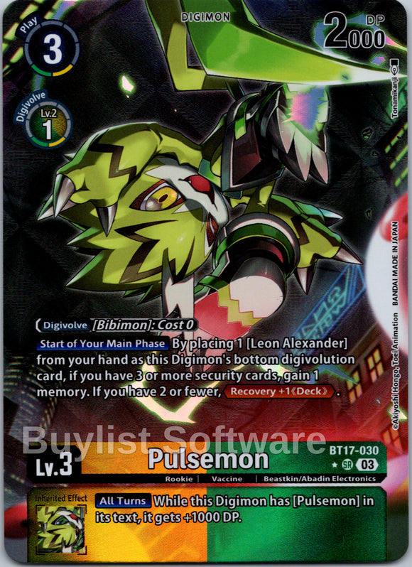 Pulsemon (Alternate Art) [BT17-030] [Secret Crisis] Foil