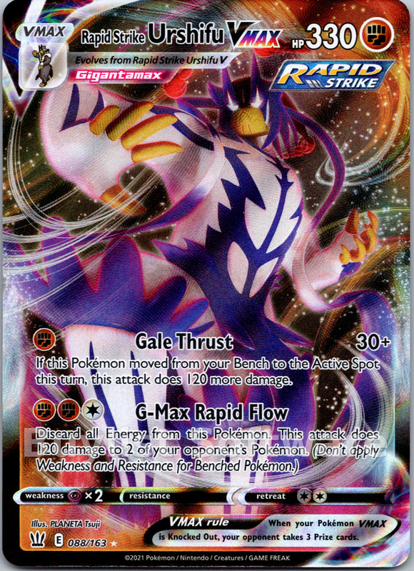 Rapid Strike Urshifu VMAX [088/163] [Battle Styles] Holofoil