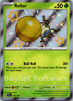 Rellor [108/091] [Paldean Fates] Holofoil