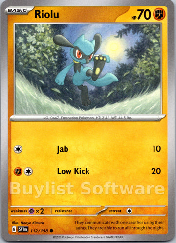 Riolu [112/198] [Scarlet & Violet Base Set]