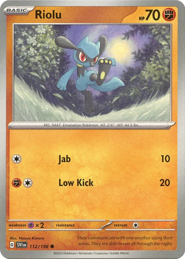 Riolu [112/198] [Scarlet & Violet Base Set] Reverse Holofoil