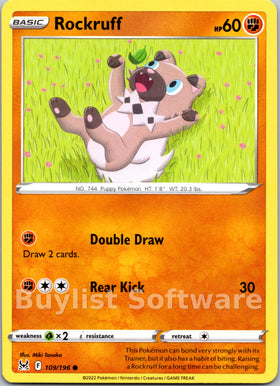 Rockruff [109/196] [Lost Origin]