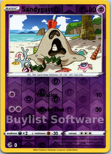 Sandygast [125/264] [Fusion Strike] Reverse Holofoil