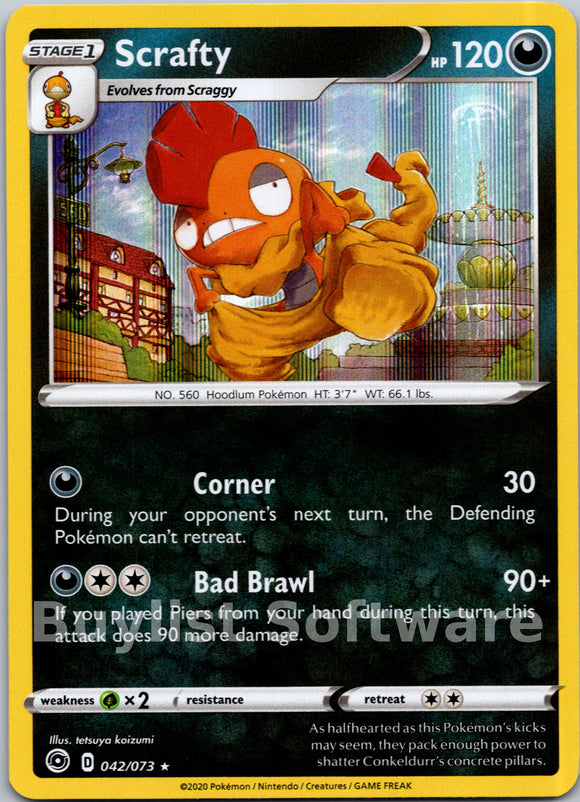 Scrafty [42/73] [Champion's Path] Holofoil