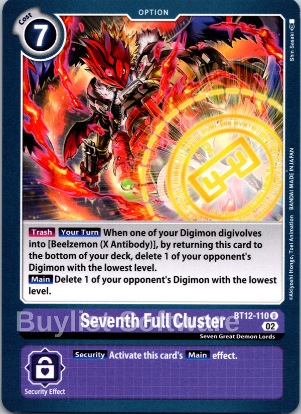Seventh Full Cluster [BT12-110] [Across Time]