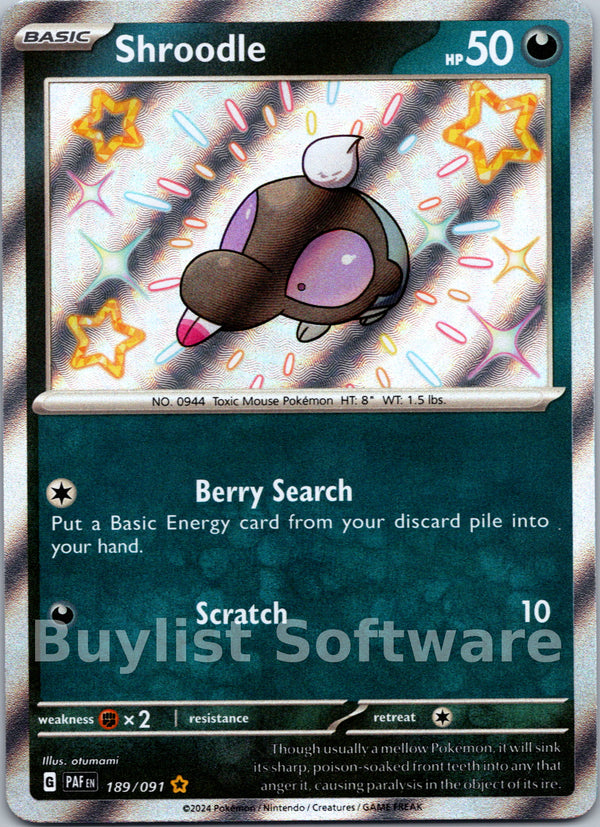 Shroodle [189/091] [Paldean Fates] Holofoil