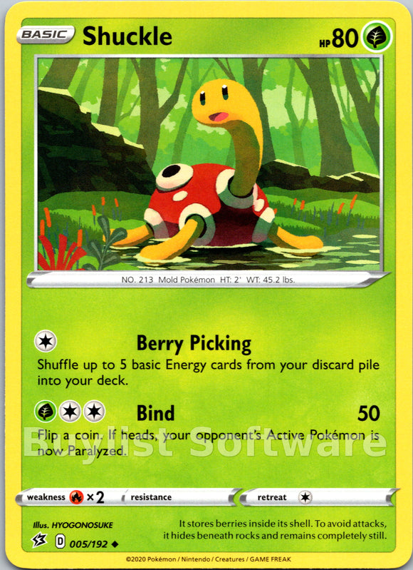 Shuckle [005/192] [Rebel Clash]