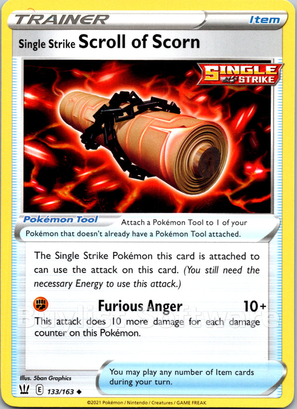 Single Strike Scroll of Scorn [133/163] [Battle Styles]