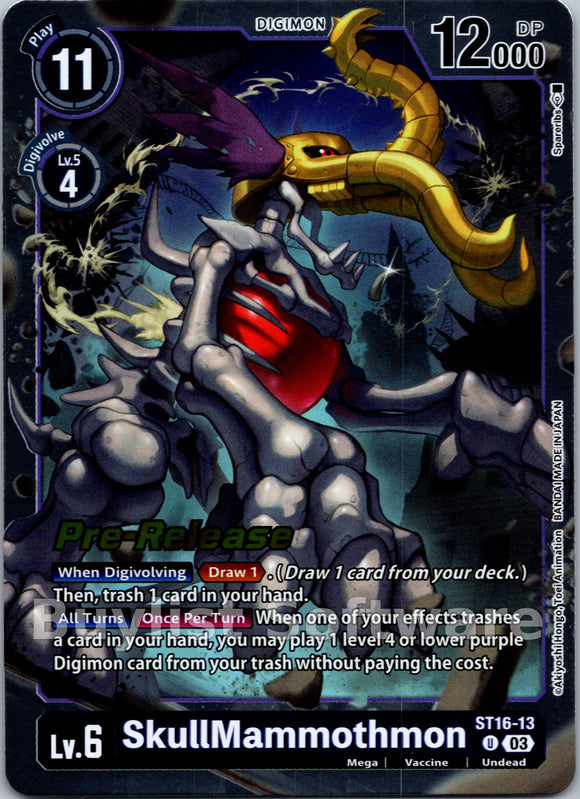 SkullMammothmon [ST16-13] [Starter Deck 16: Wolf of Friendship Pre-Release Cards] Foil