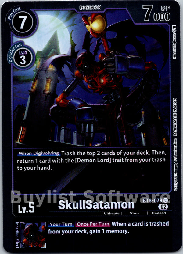 SkullSatamon (Alternate Art) [BT8-079] [Starter Deck 14: Beelzemon Advanced Deck Set] Foil