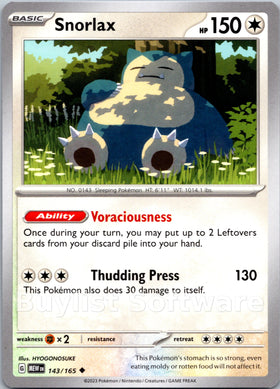 Snorlax [143/165] [Scarlet & Violet 151]