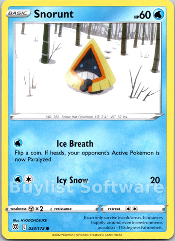 Snorunt [034/172] [Brilliant Stars]