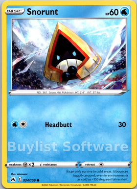 Snorunt [034/159] [Crown Zenith]