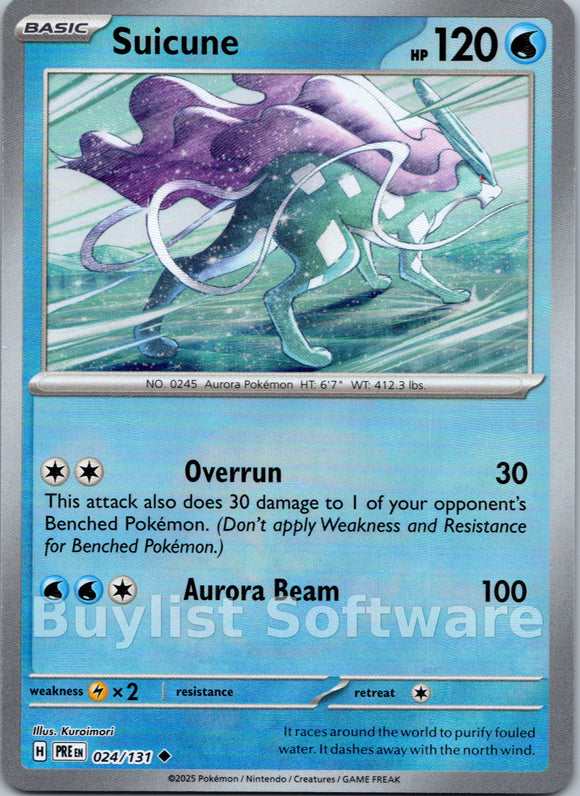 Suicune (Poke Ball Pattern) [024/131] [Prismatic Evolutions] Holofoil