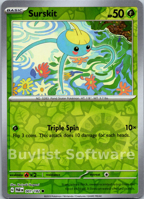 Surskit [001/182] [Paradox Rift] Reverse Holofoil