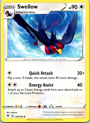Swellow [134/185] [Vivid Voltage]