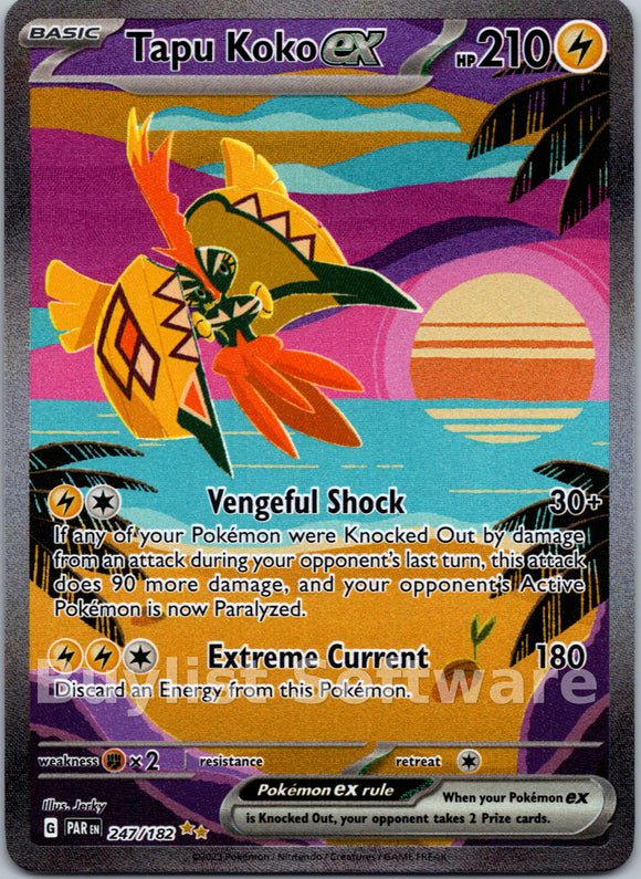 Tapu Koko ex [247/182] [Paradox Rift] Holofoil