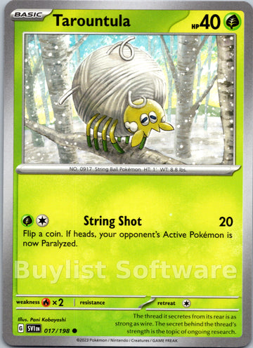 Tarountula [017/198] [Scarlet & Violet Base Set]
