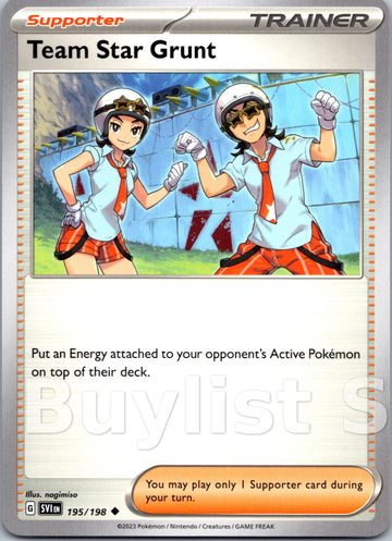 Team Star Grunt [195/198] [Scarlet & Violet Base Set]