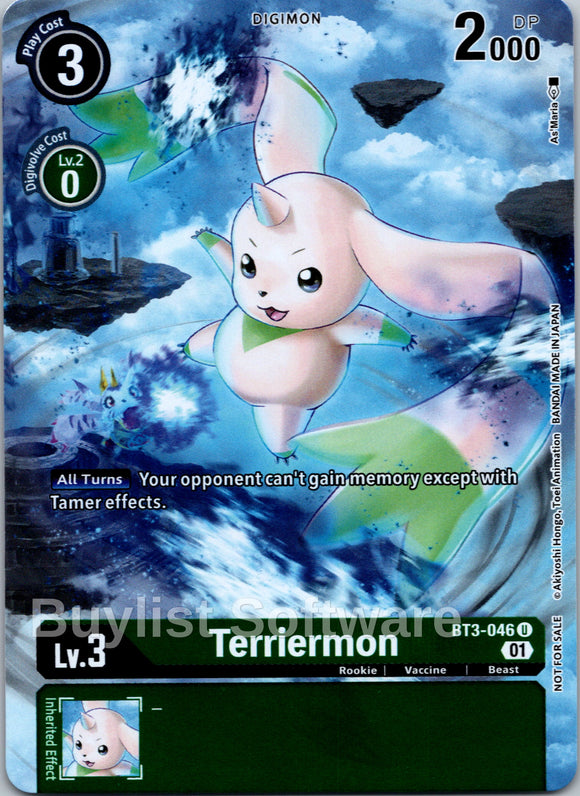 Terriermon (Tamer's Card Set 1) [BT3-046] [Release Special Booster 1.0] Foil