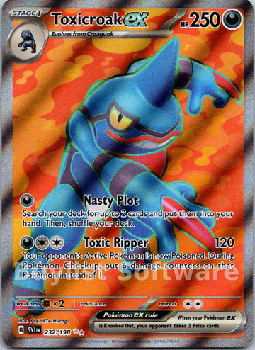 Toxicroak ex [232/198] [Scarlet & Violet Base Set] Holofoil