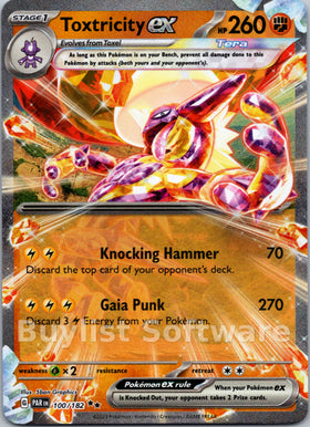 Toxtricity ex [100/182] [Paradox Rift] Holofoil