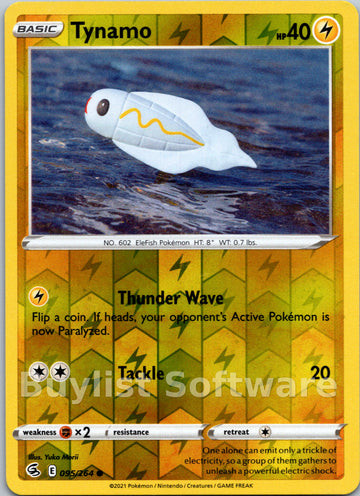 Tynamo [095/264] [Fusion Strike] Reverse Holofoil
