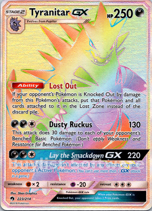 Tyranitar GX [223/214] [Lost Thunder] Holofoil