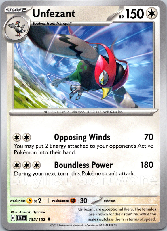 Unfezant [135/162] [Temporal Forces]