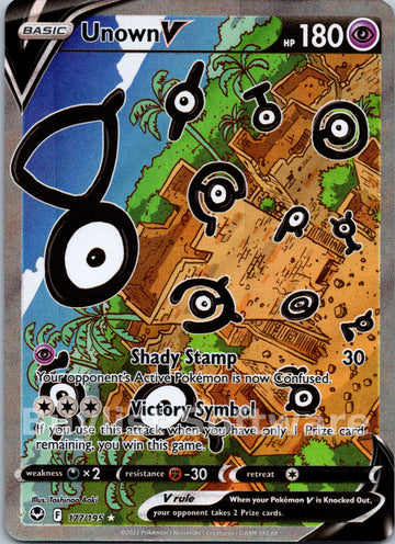 Unown V [177/195] [Silver Tempest] Holofoil