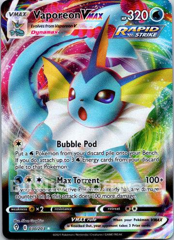 Vaporeon VMAX [030/203] [Evolving Skies] Holofoil