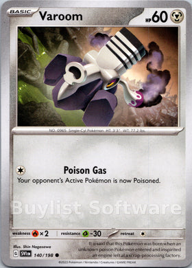 Varoom [140/198] [Scarlet & Violet Base Set]