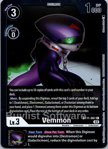 Vemmon [BT11-061] [Dimensional Phase] Foil