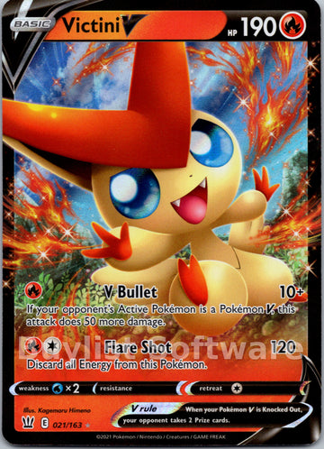 Victini V [021/163] [Battle Styles] Holofoil