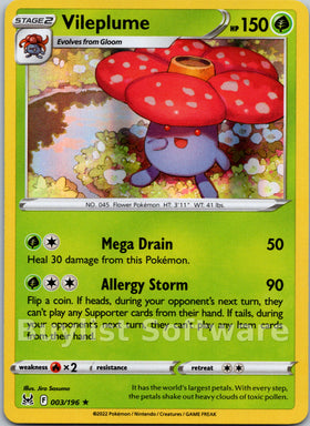 Vileplume [003/196] [Lost Origin] Holofoil