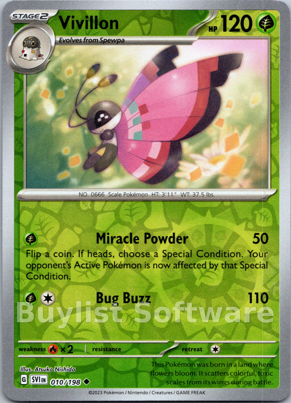 Vivillon [010/198] [Scarlet & Violet Base Set] Reverse Holofoil