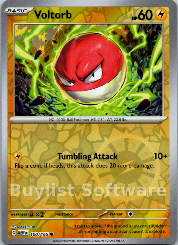Voltorb [100/165] [Scarlet & Violet 151] Reverse Holofoil
