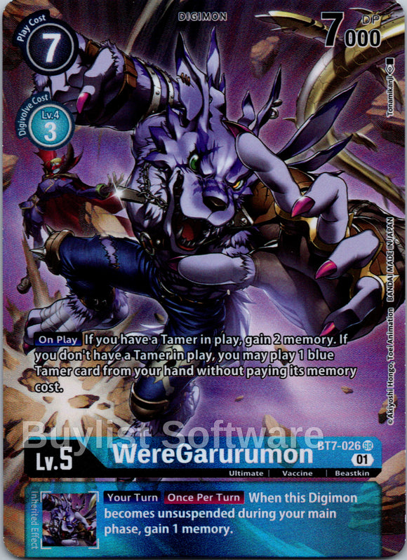WereGarurumon (Alternate Art) [BT7-026 SR] [Next Adventure] Foil