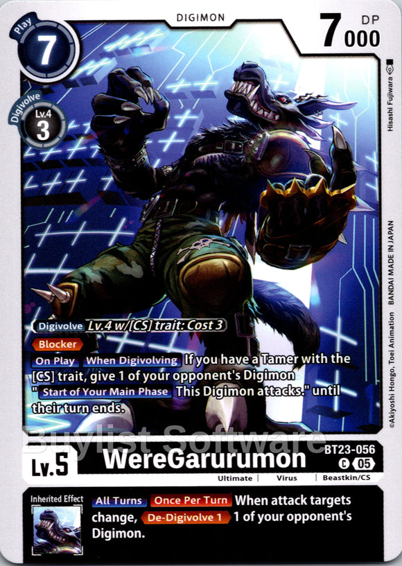 WereGarurumon [BT23-056] [Hackers' Slumber]