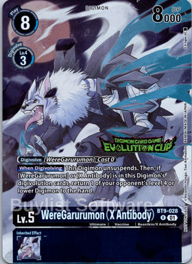 WereGarurumon (X Antibody) (August 2024 Evolution Cup Participant) [BT9-028] [X Record] Foil