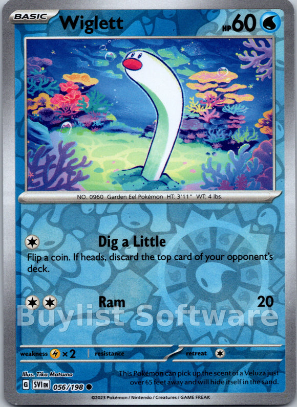 Wiglett [056/198] [Scarlet & Violet Base Set] Reverse Holofoil
